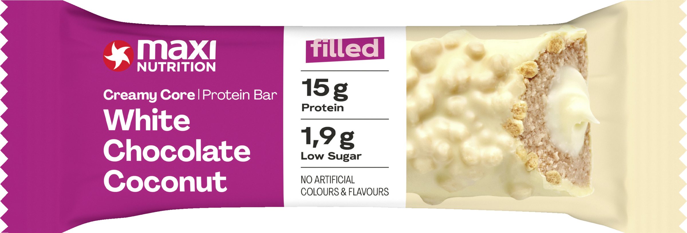 MaxiNutrition Creamy Core Proteinriegel White Chocolate Coconut
