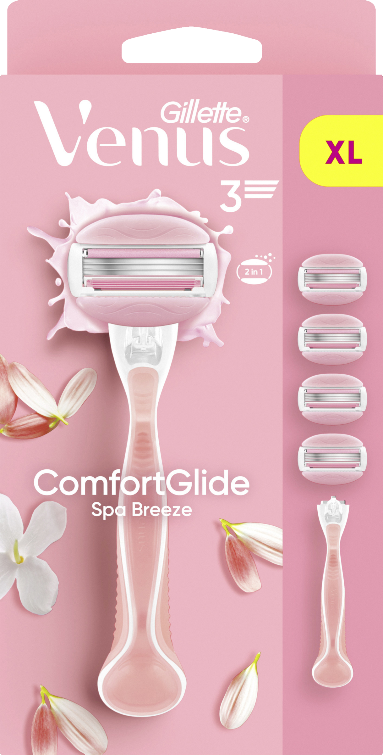 Gillette Venus Rasierer Comfortglide Spa Breeze mit 4 Klingen