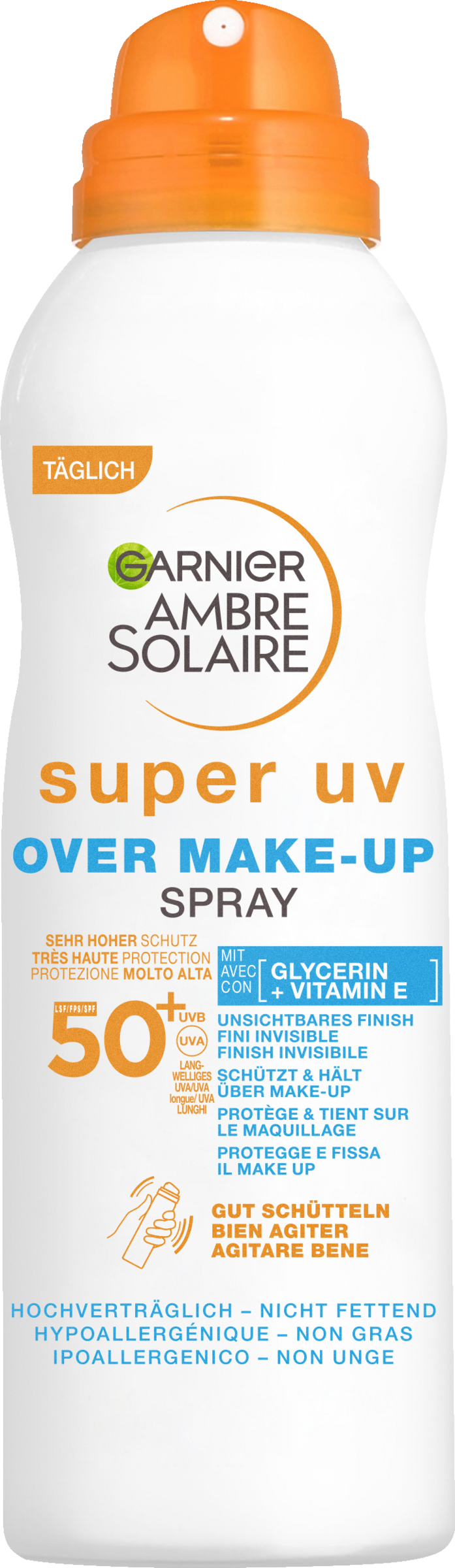 Garnier Ambre Solaire Super UV Over Make-up Spray LSF 50