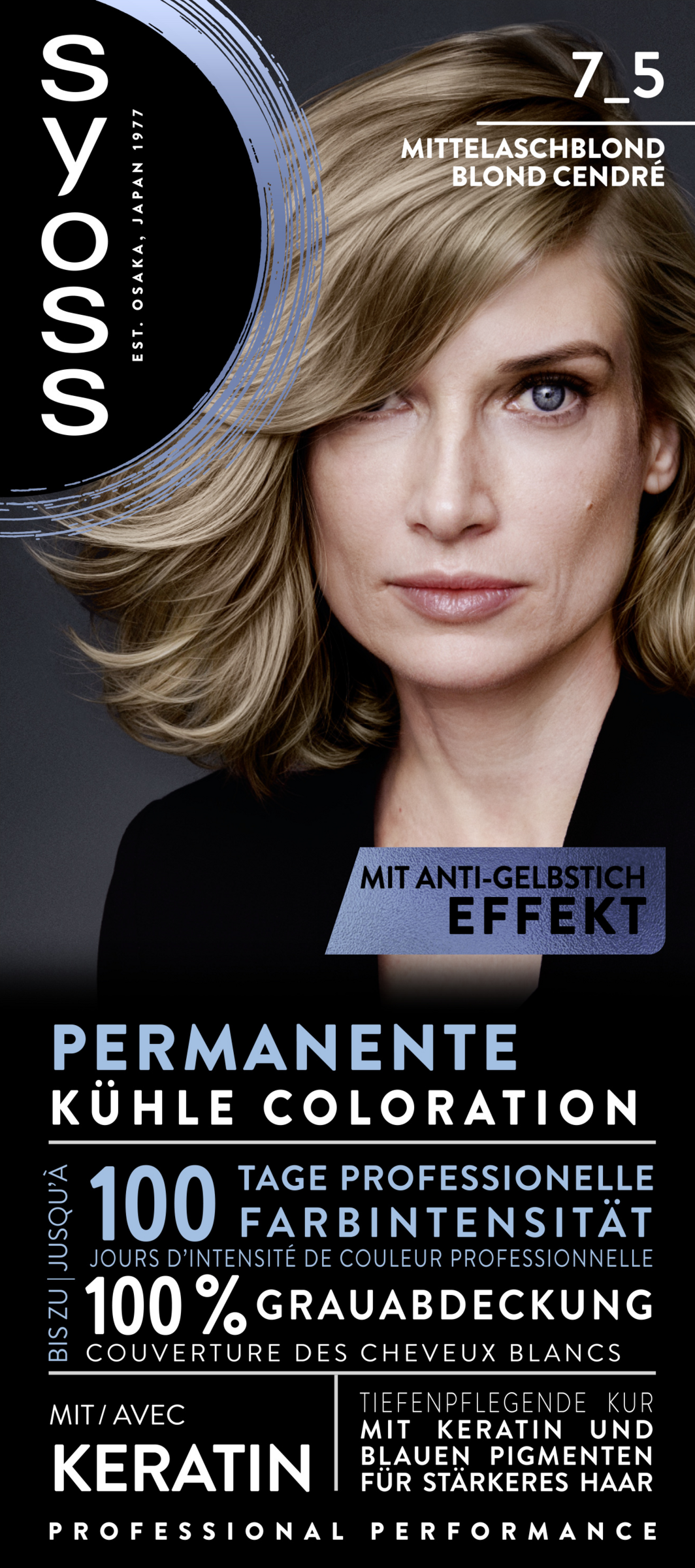 Syoss Coloration 7_5 Mittelaschblond