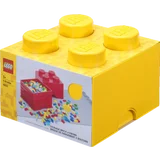 LEGO Aufbewahrungsstein 4 Noppen - Gelb