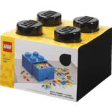 LEGO Schubladenelement 4 Noppen - Schwarz