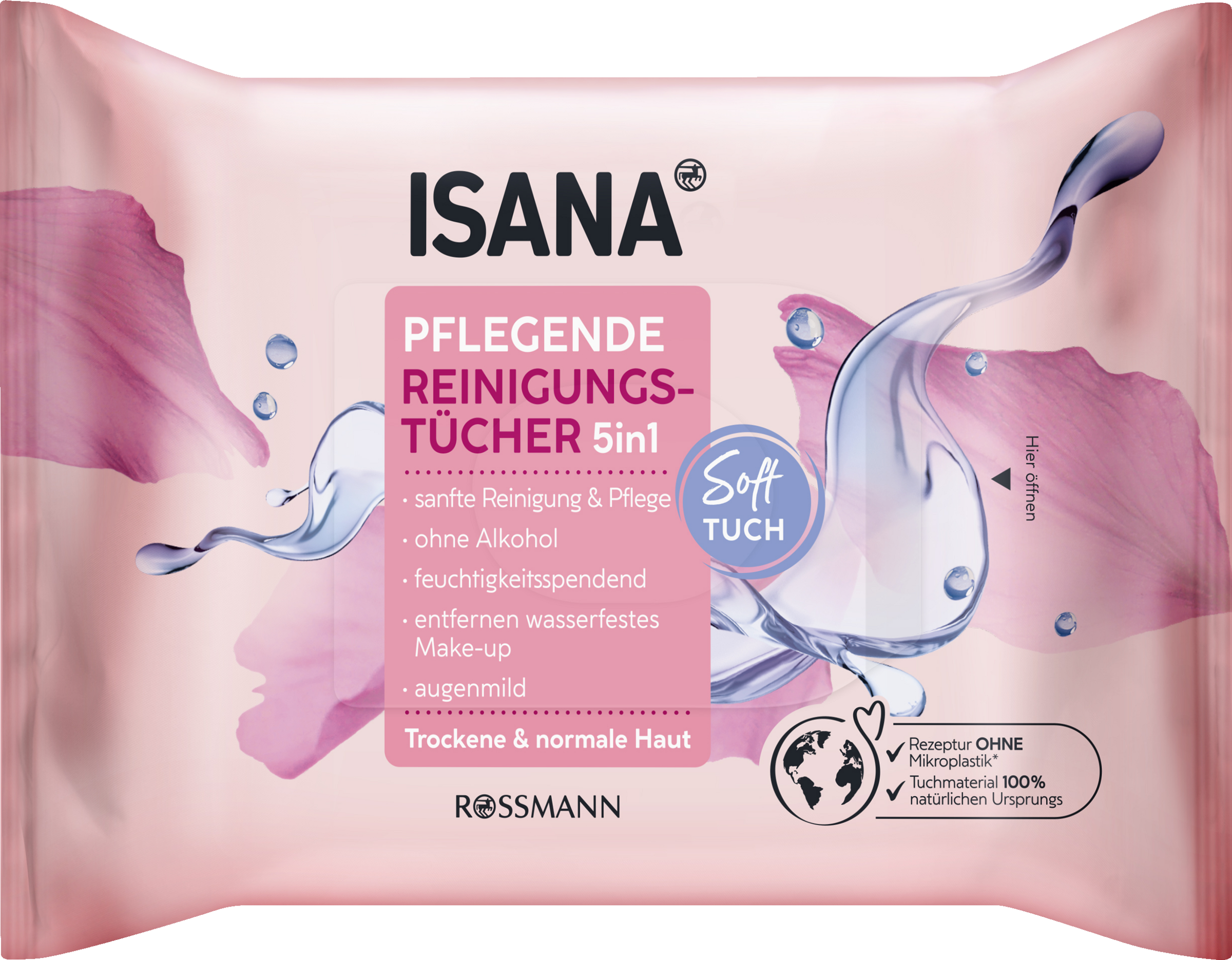 ISANA 5in1 Pflegende Reinigungstücher