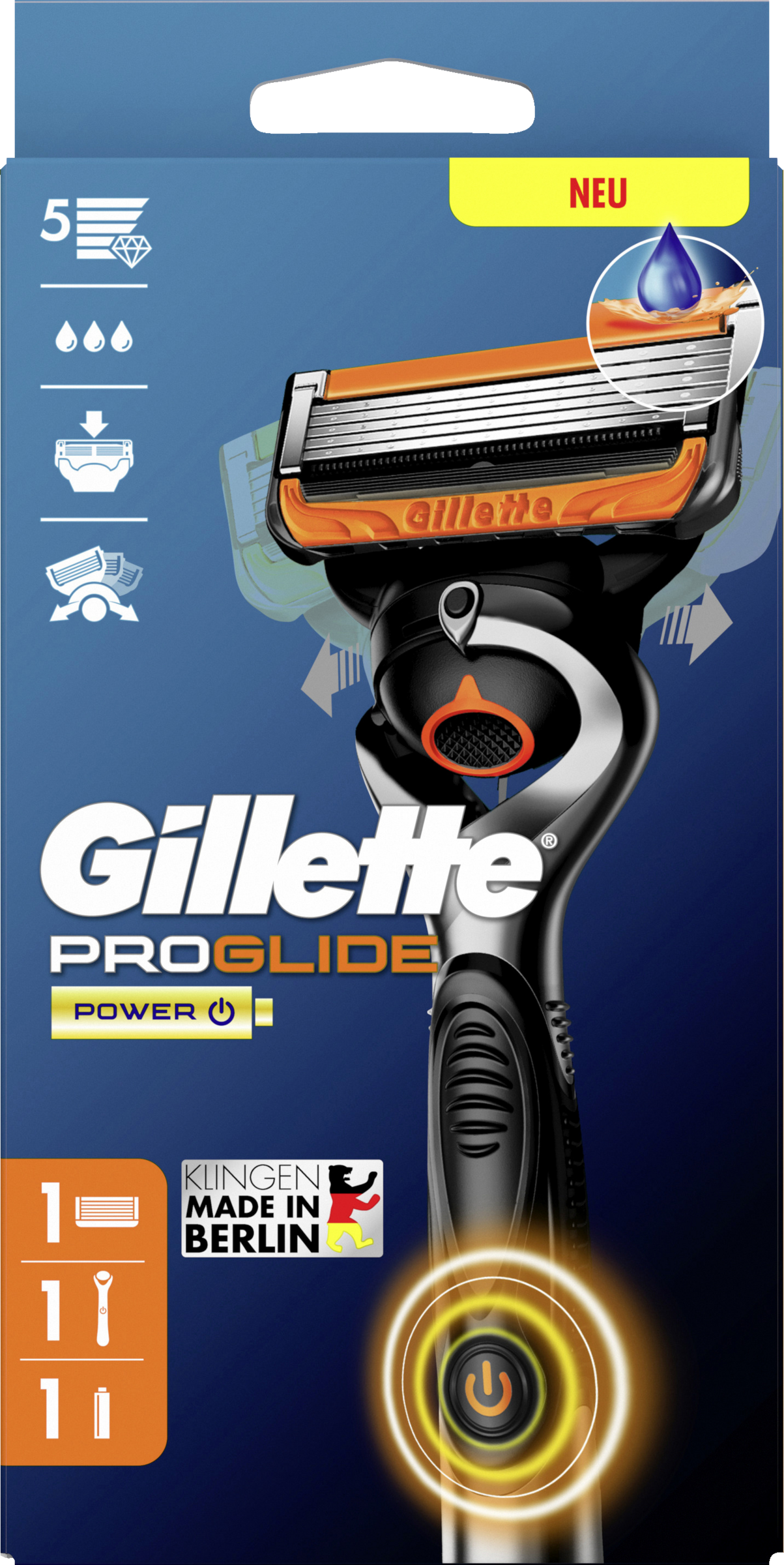 ProGlide Flexball Power Rasierer mit einer Klinge