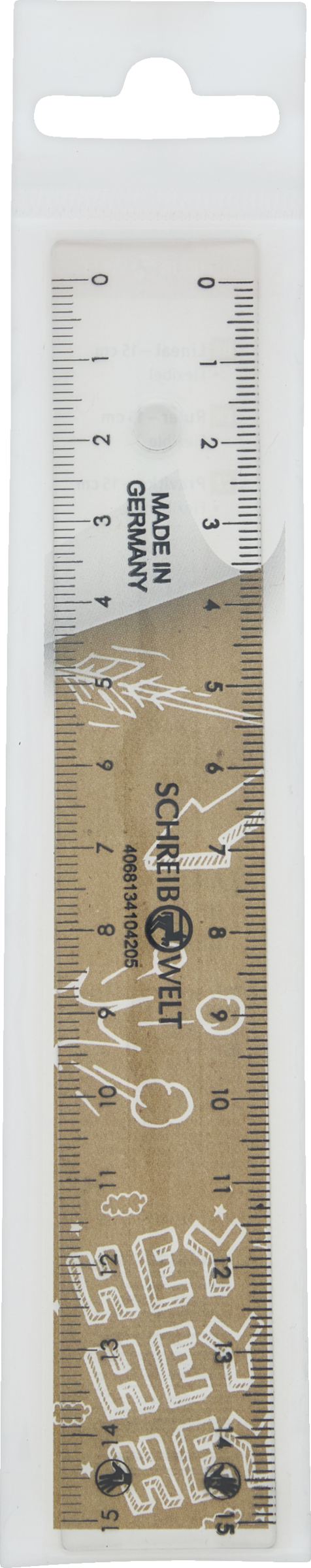 SCHREIBWELT Schreibwelt Lineal 15cm flexibel