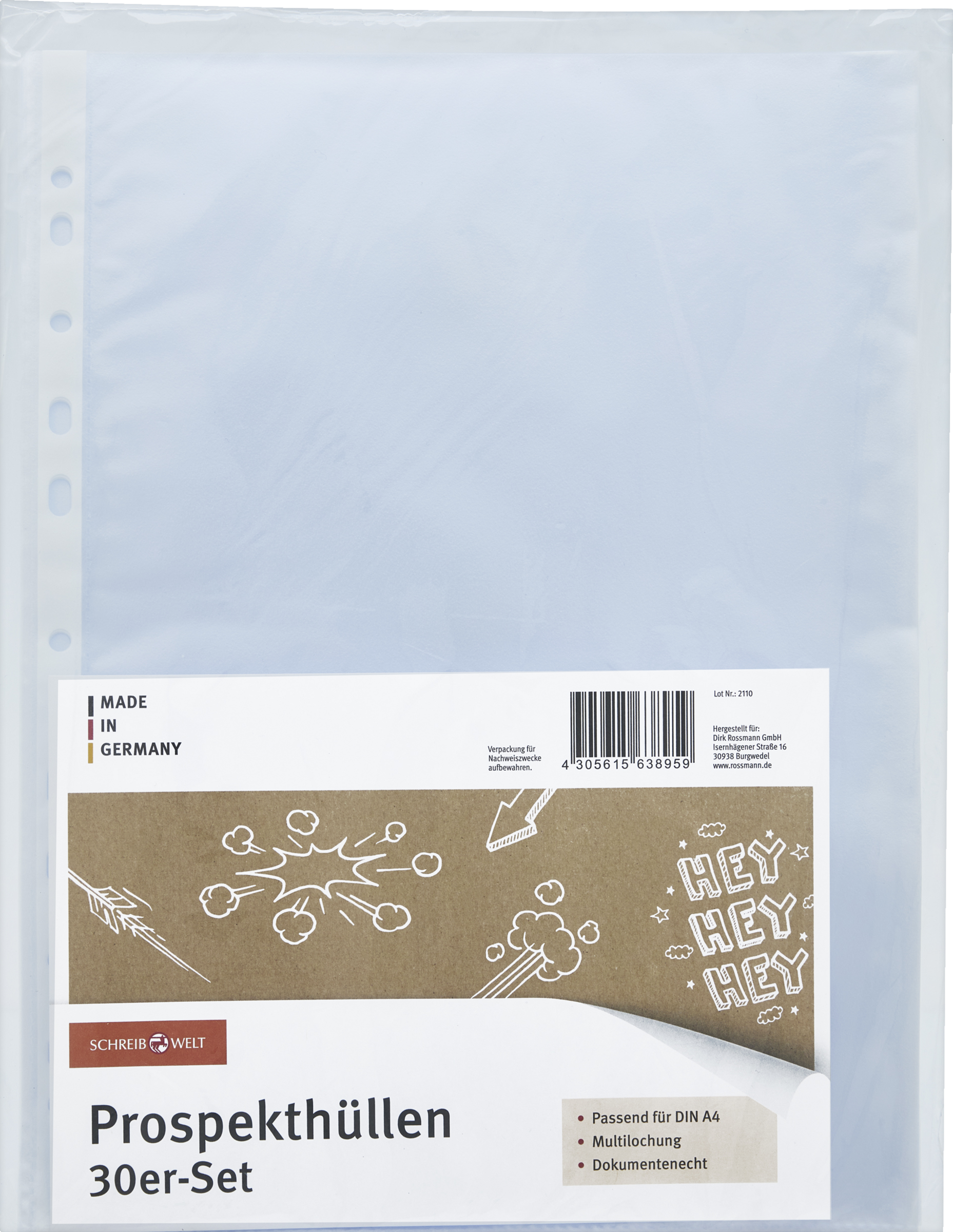 SCHREIBWELT Prospekthüllen A4