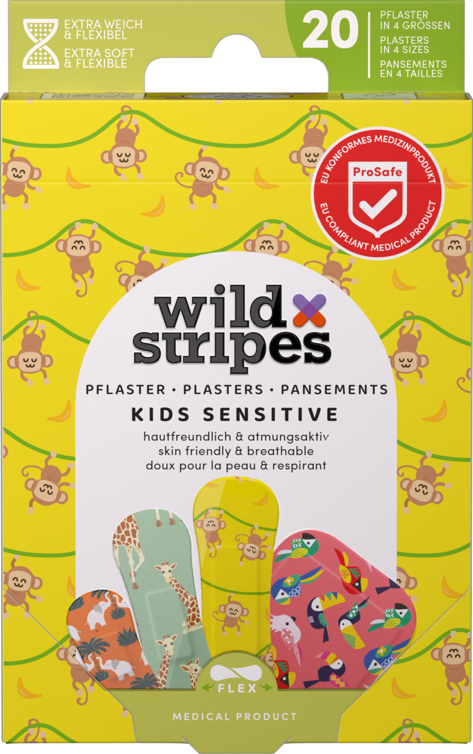 Wild Stripes Pflaster Kids Sensitive Jungle