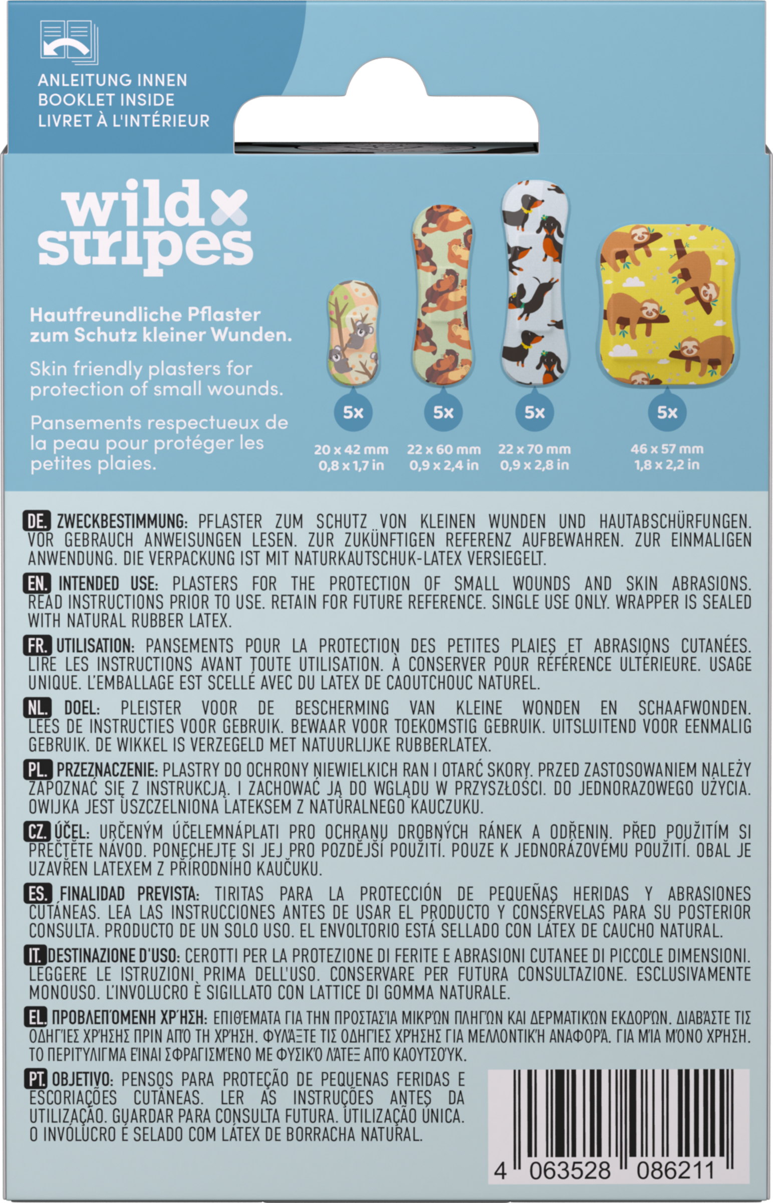 ضمادات للأطفال الحساسة - حيوانات 2