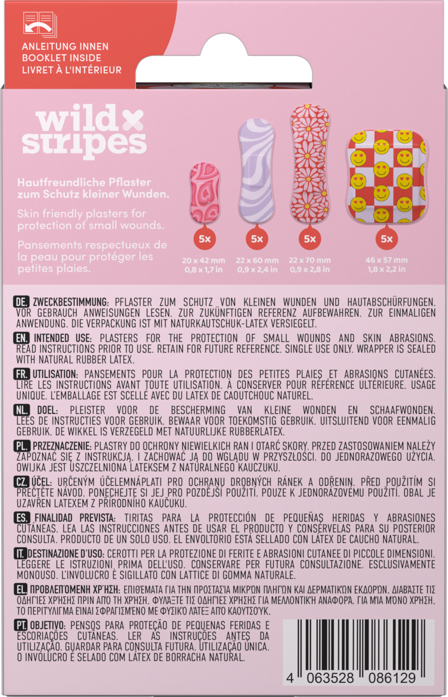 ضمادات لاصقة Classic Sensitive Pastel Fun 2