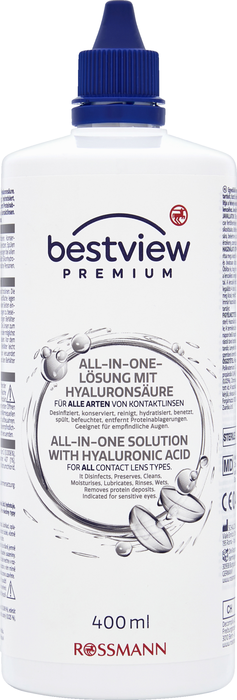 محلول ممتاز الكل في واحد مع حمض الهيالورونيك