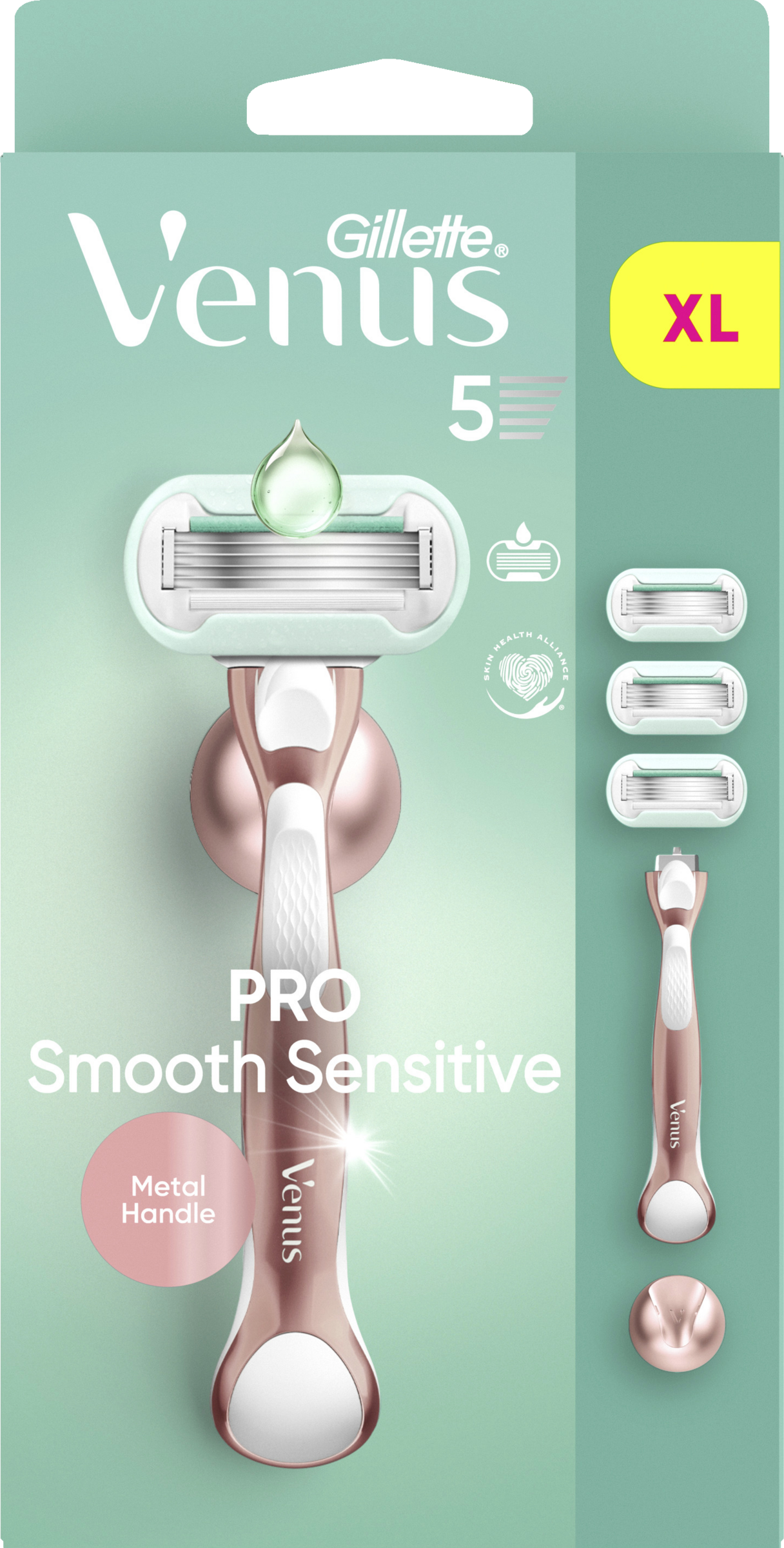 Gillette Venus Deluxe Smooth Sensitive System Handstück & Duschhänger