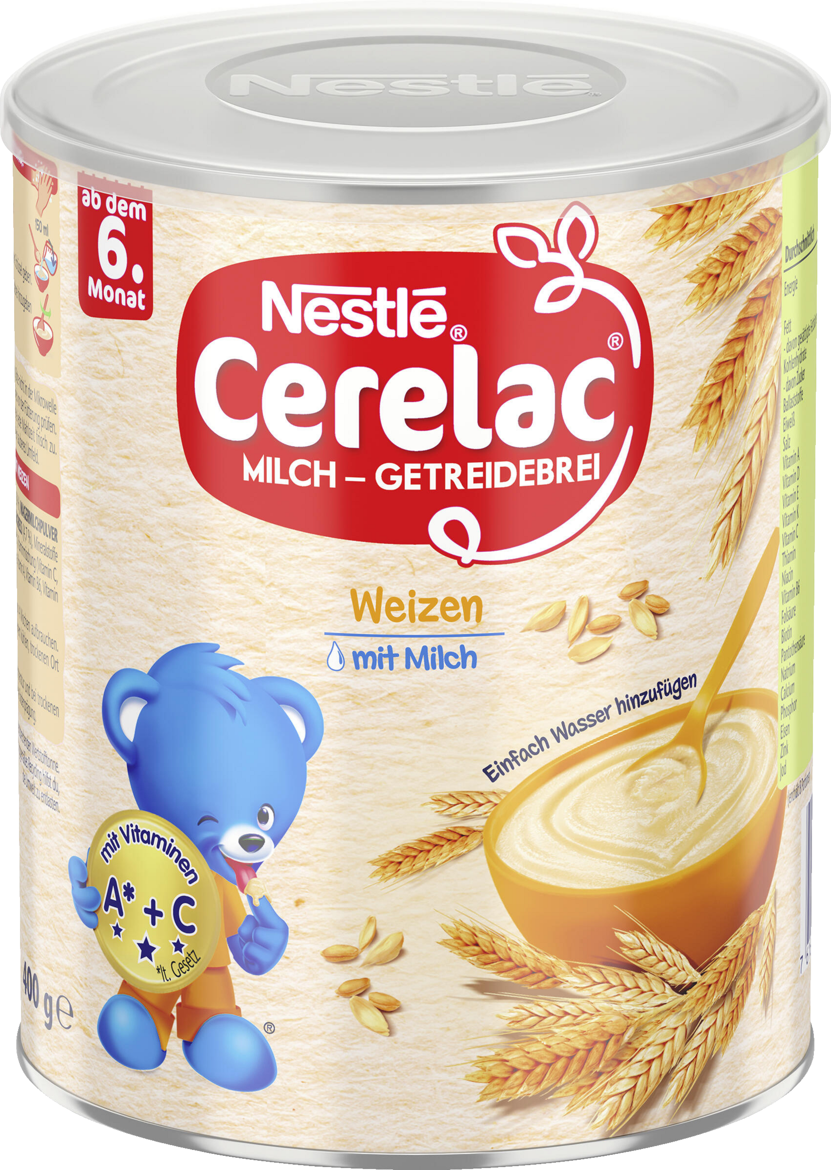Nestlé Cerelac Milch-Getreidebrei Weizen ab dem 6. Monat