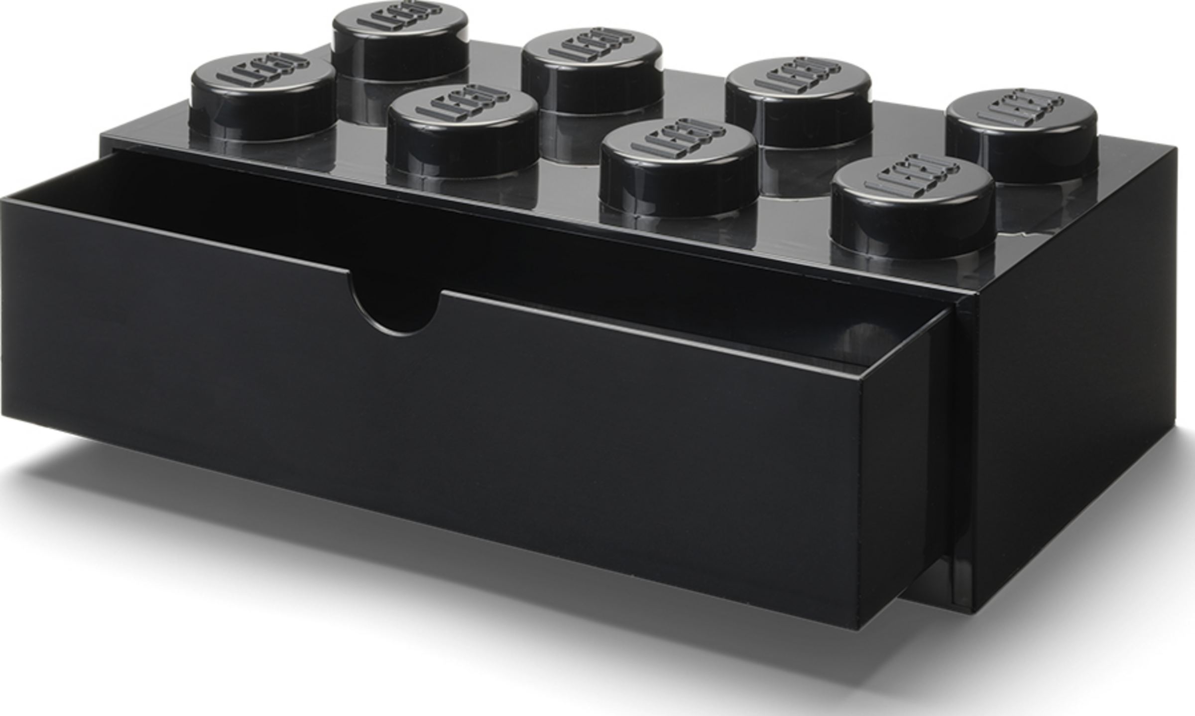 LEGO Schreibtischelement 8 Noppen - Schwarz