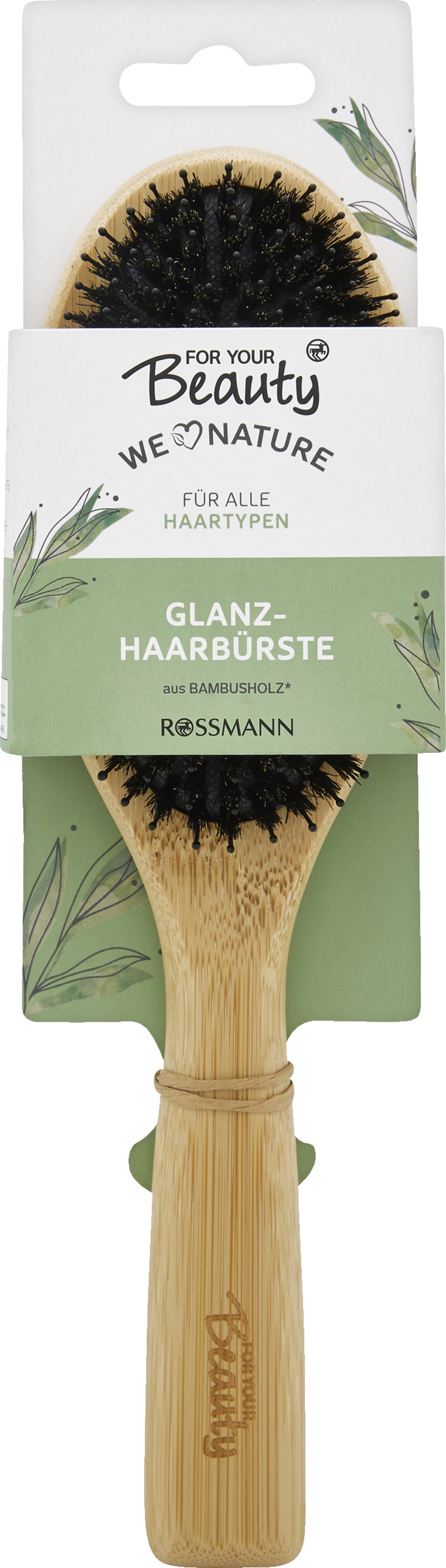 Glanzhaarbürste Bambusholz