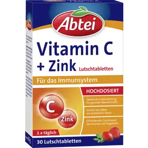 أقراص فيتامين سي + زنك للمص