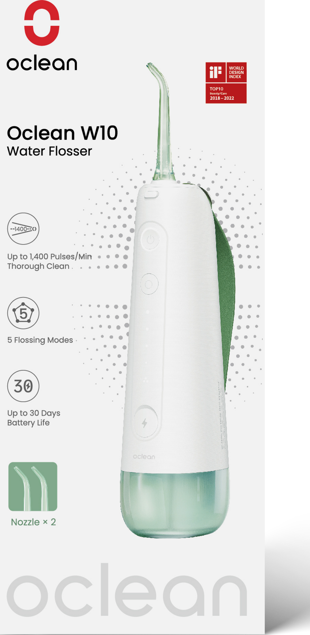 Oclean W10 Munddusche grün