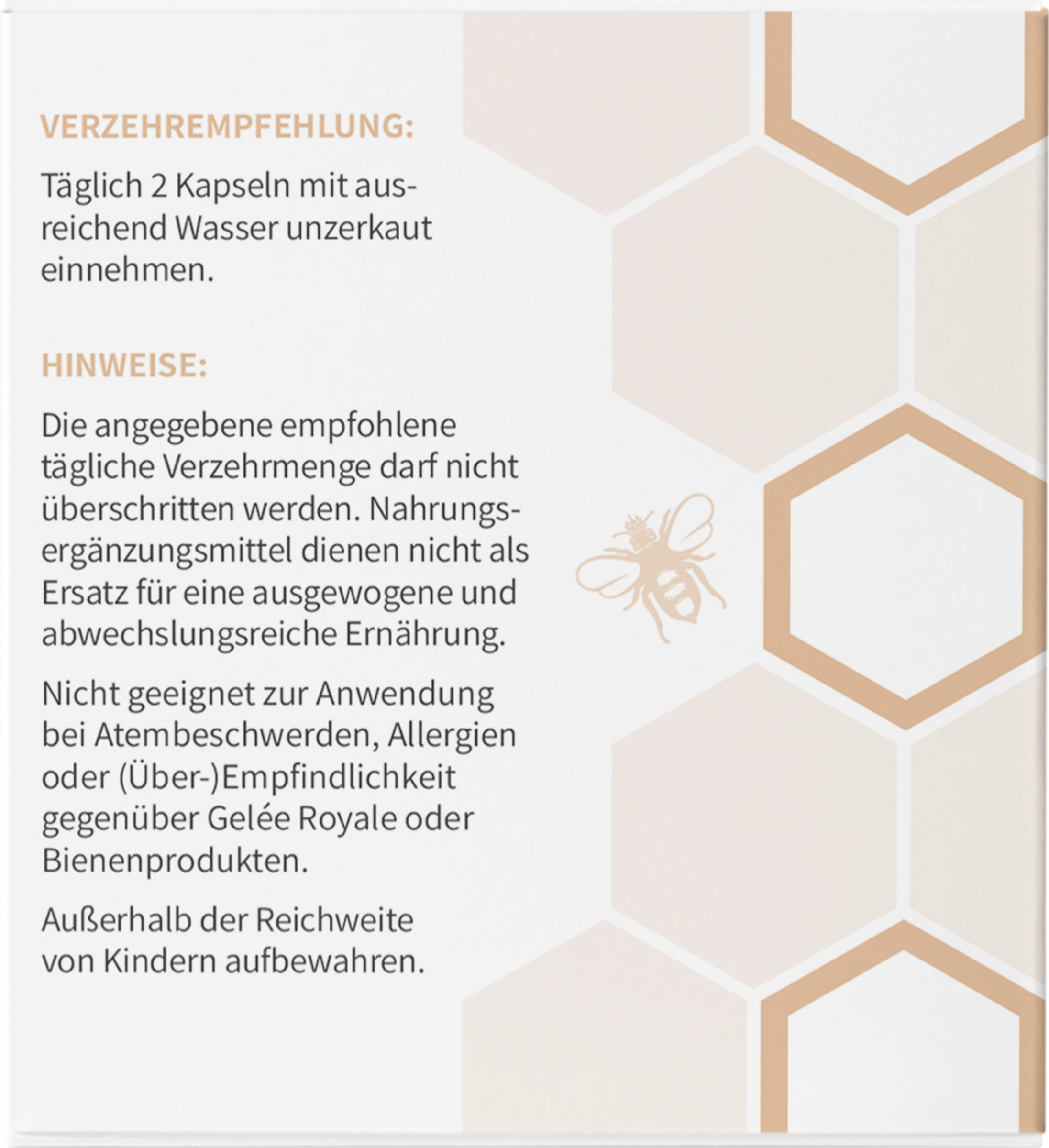 كبسولات غذاء ملكات النحل العضوي 4