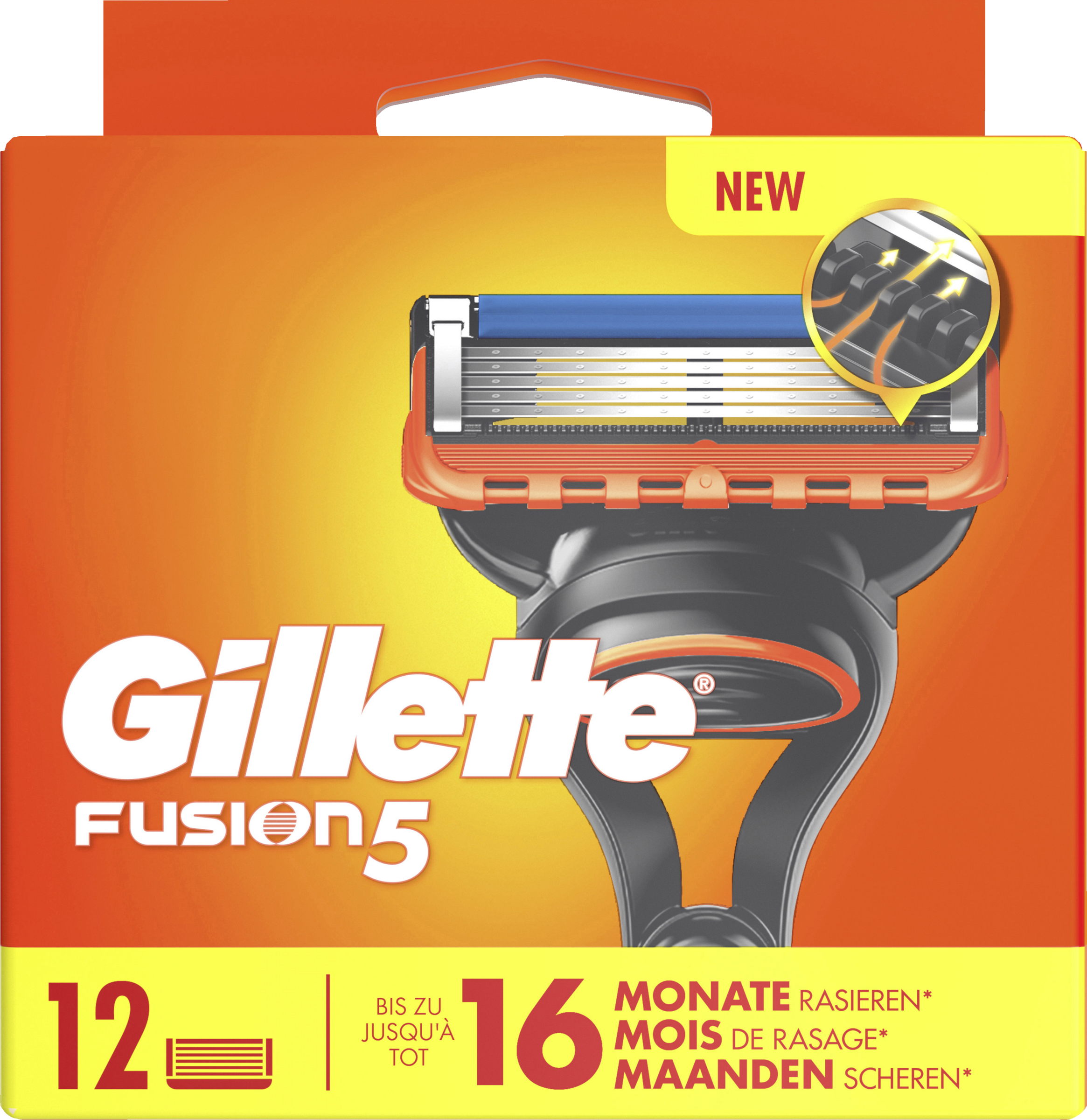Gillette Rasierklingen Fusion5, 12 Stk.