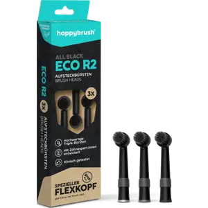 رؤوس فرشاة ECO R2 باللون الأسود بالكامل