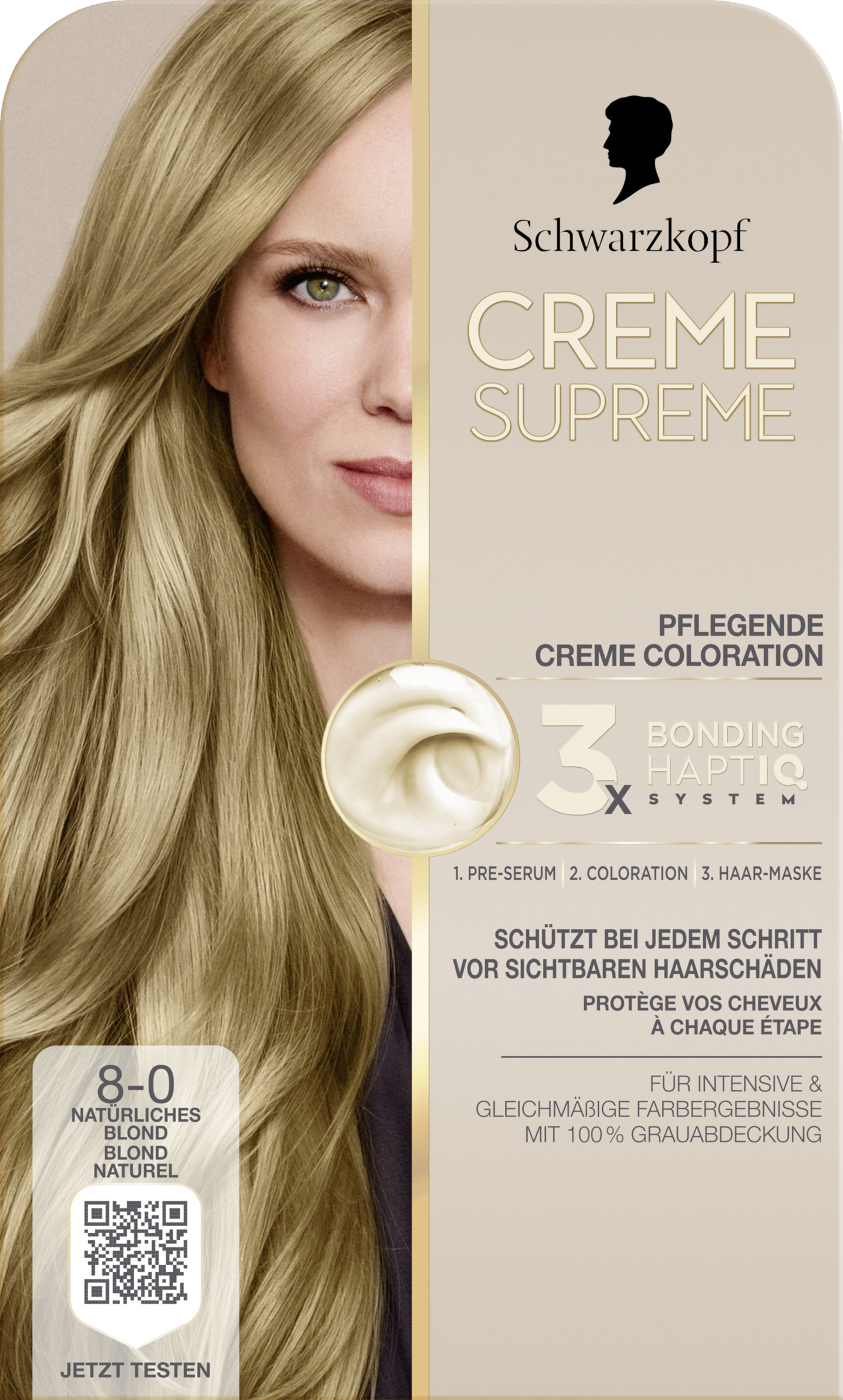 Pflegende Coloration 8-0 Natürliches Blond