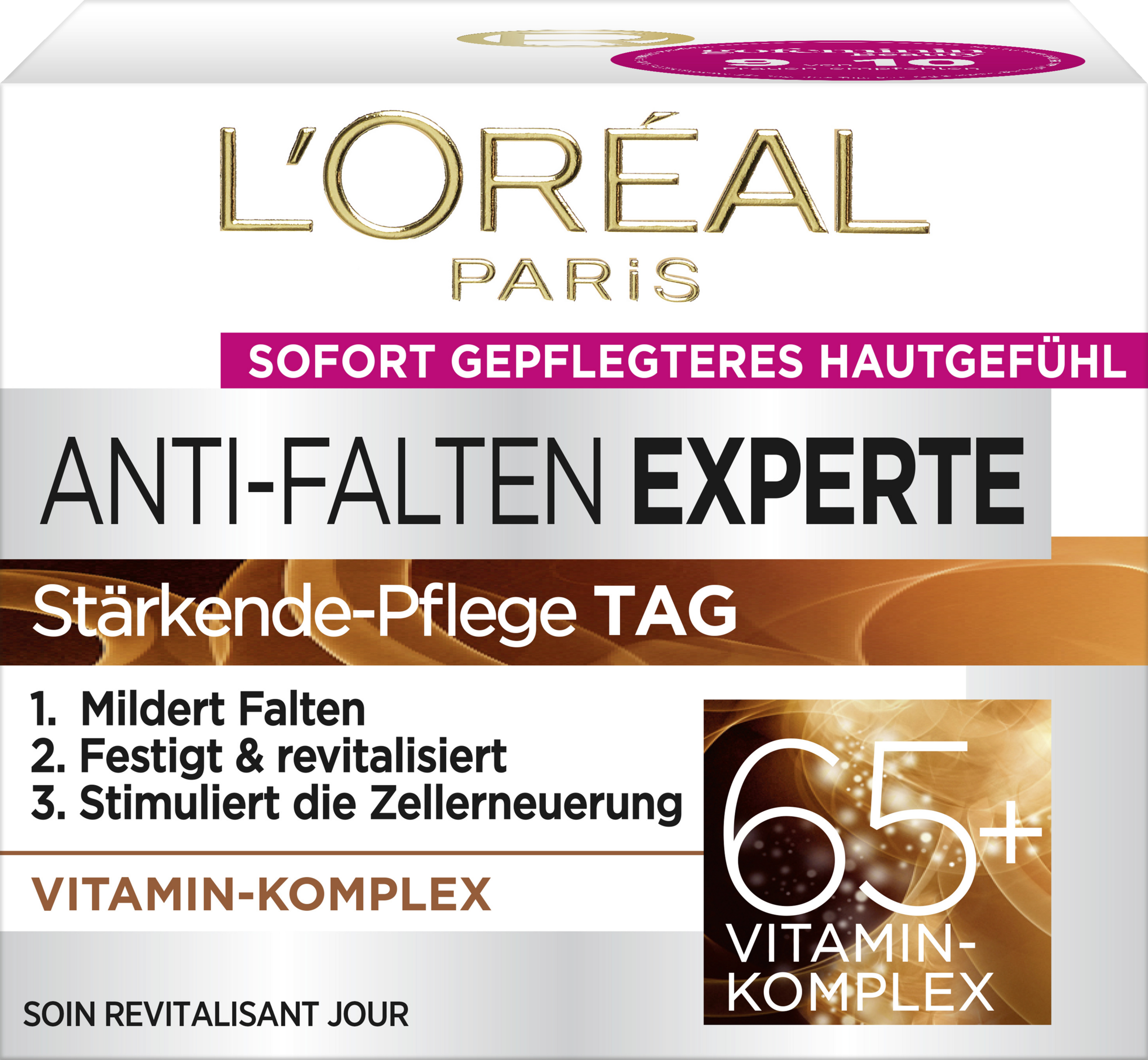 L’Oréal Paris Gesichtscreme Anti-Falten Experte 65+ Tagespflege