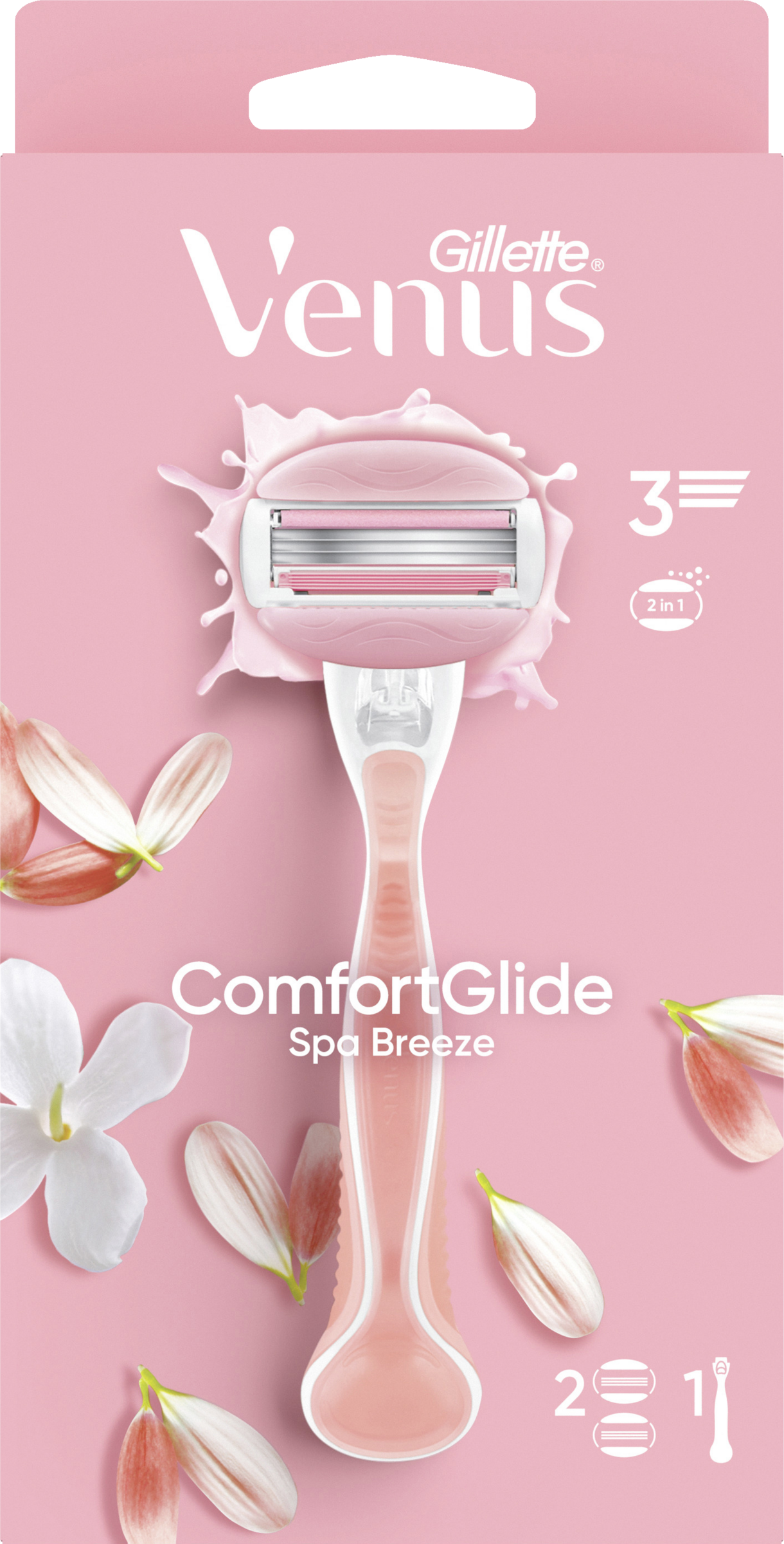 Gillette Venus Comfortglide Spa Breeze Rasierer mit 2 Klingen
