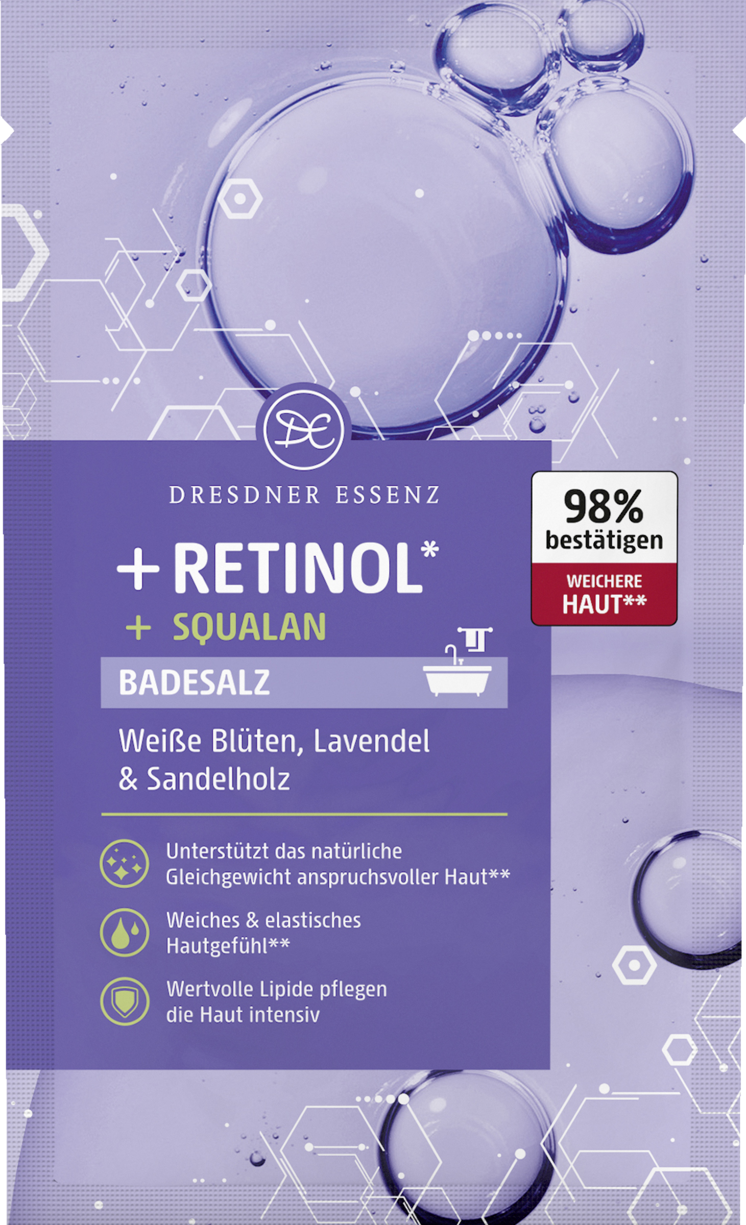 Dresdner Essenz Badesalz Retinol* und Squalan