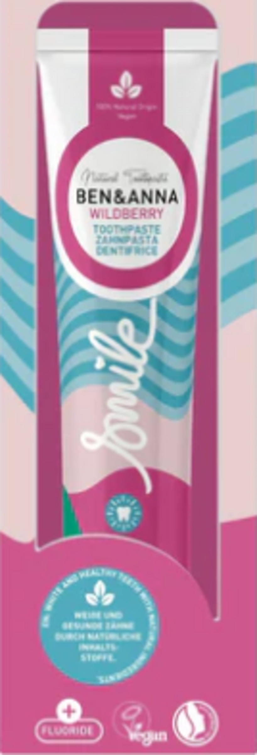Ben&Anna Toothpaste Tube Wild Berry mit Flourid