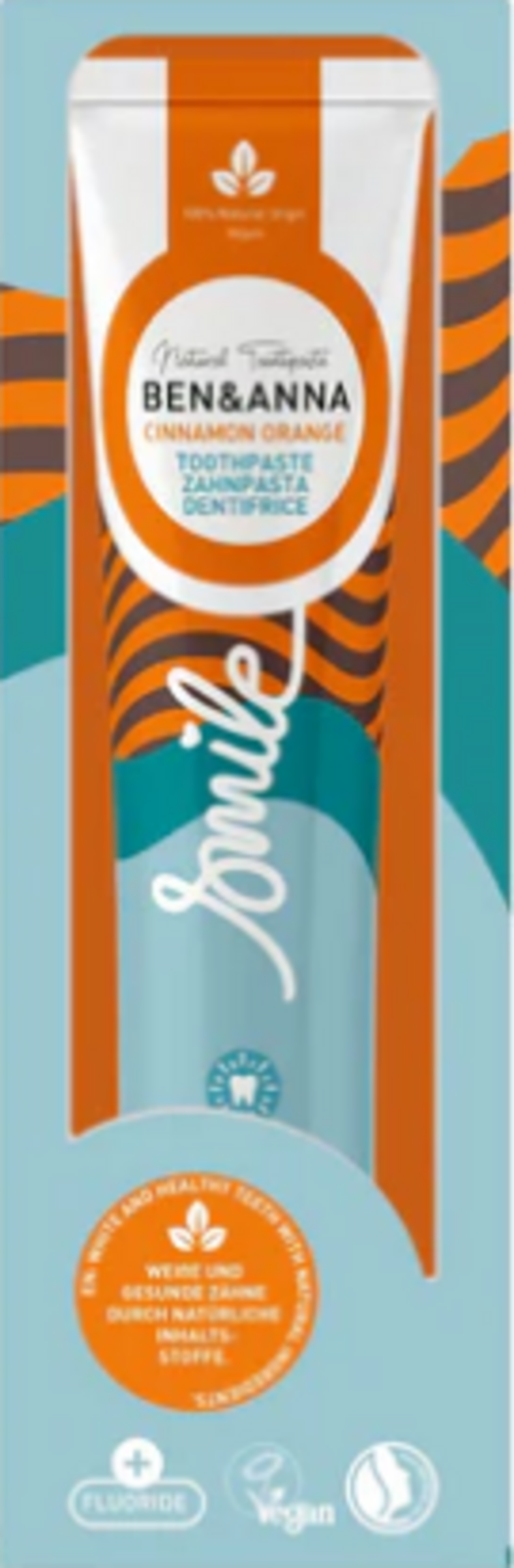 Ben&Anna Toothpaste Tube Cinnamon Orange mit Flourid