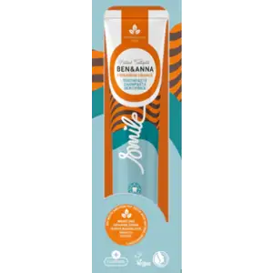 معجون أسنان بأنبوب بنكهة القرفة والبرتقال مع الفلورايد