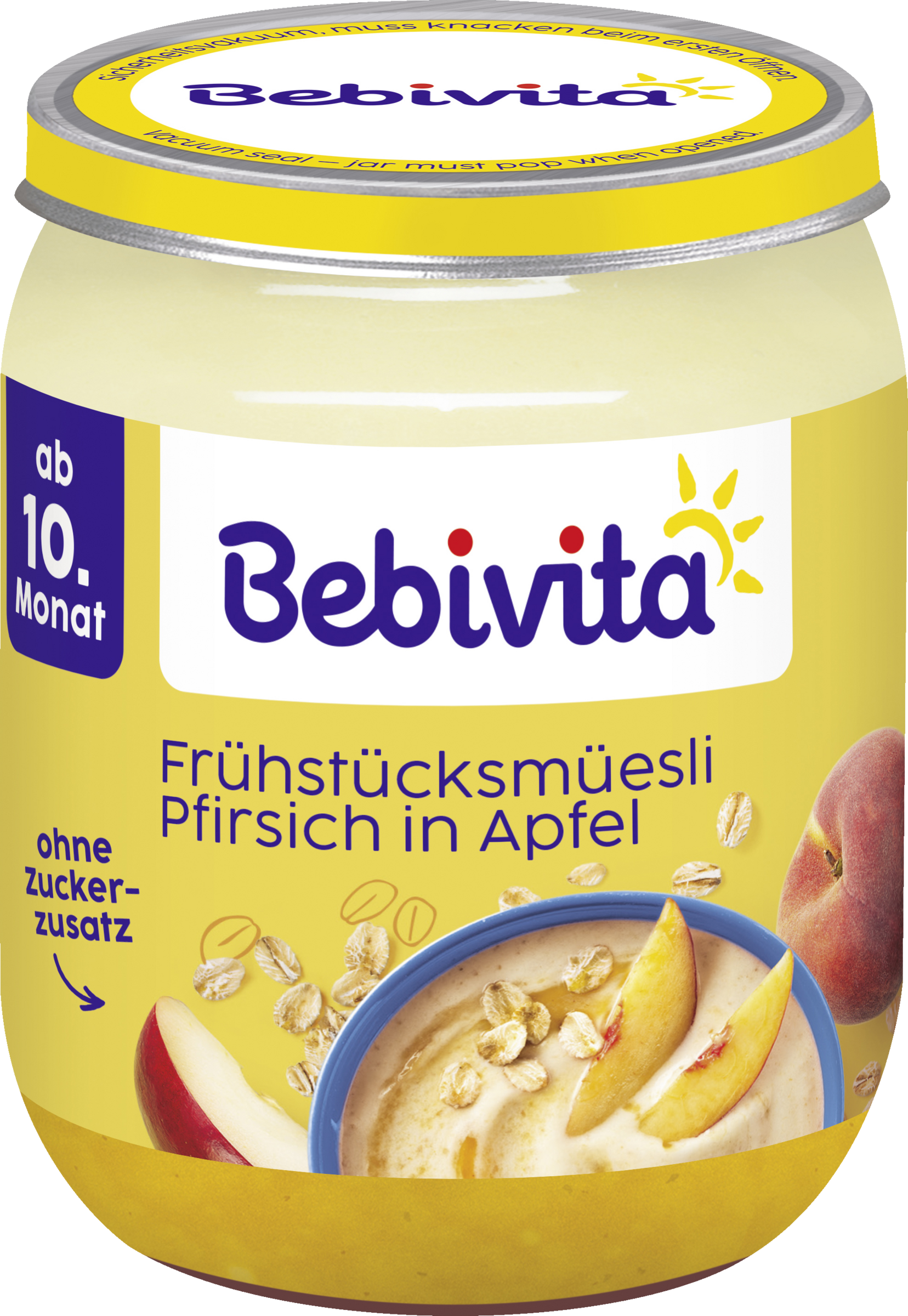 Bebivita Bio Frühstücksmüesli Pfirsich in Apfel