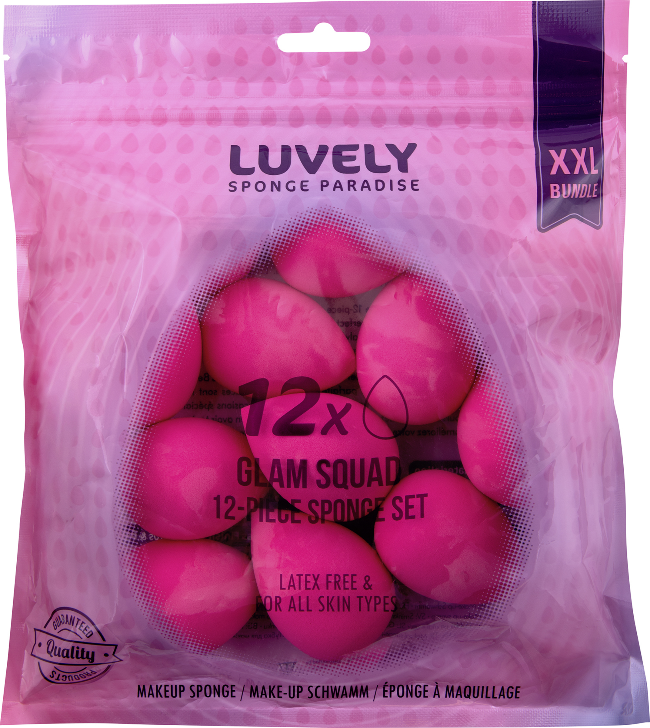 Luvely Glam Squad - Make-up Sponges XXL Bundle