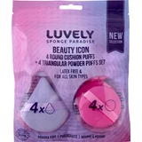 Beauty Icon - Round Cushion Puffs & Triangular Powder Puffs