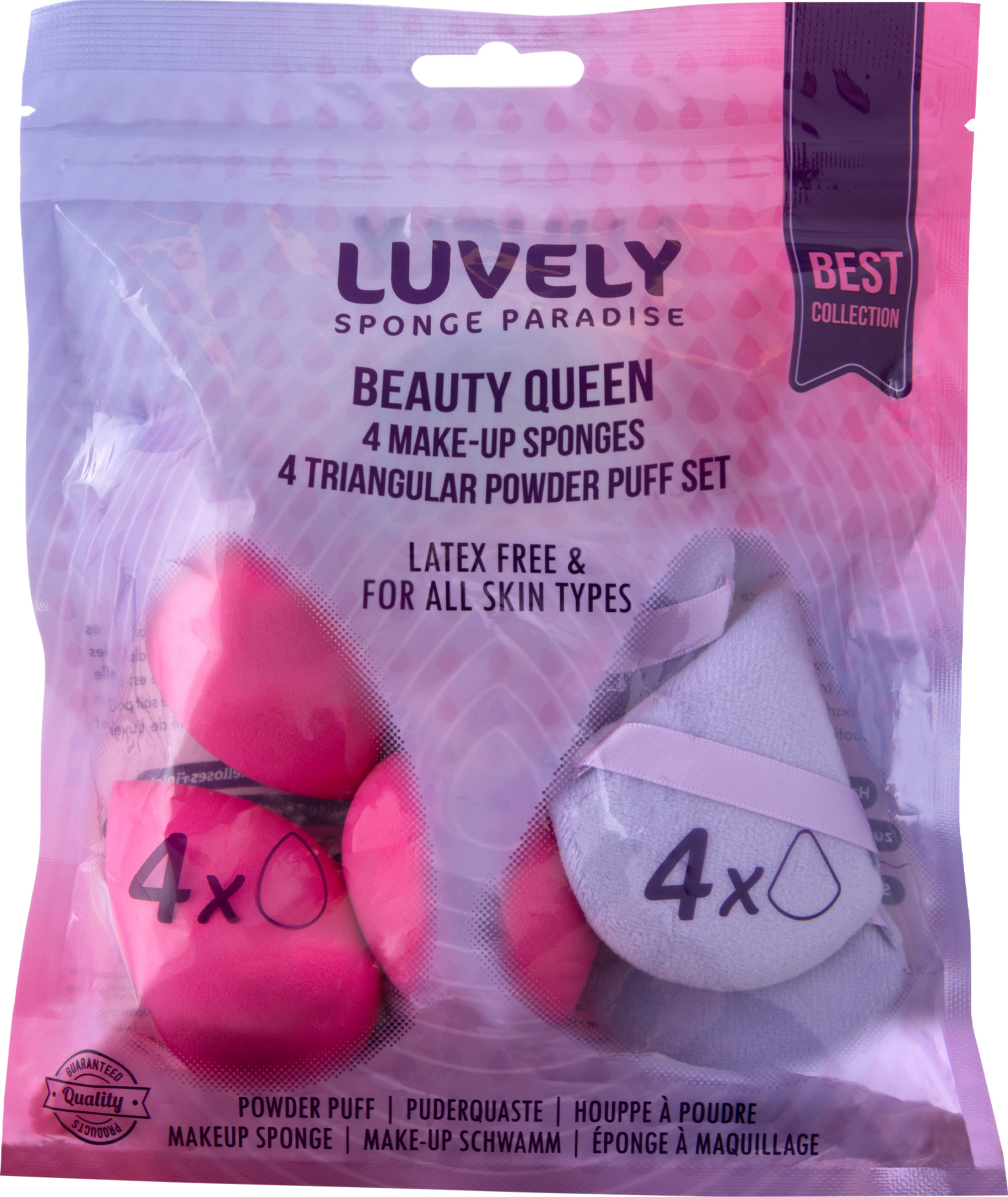 Luvely Beauty Queen - Make-up Sponges & Triangular Powder Puffs
