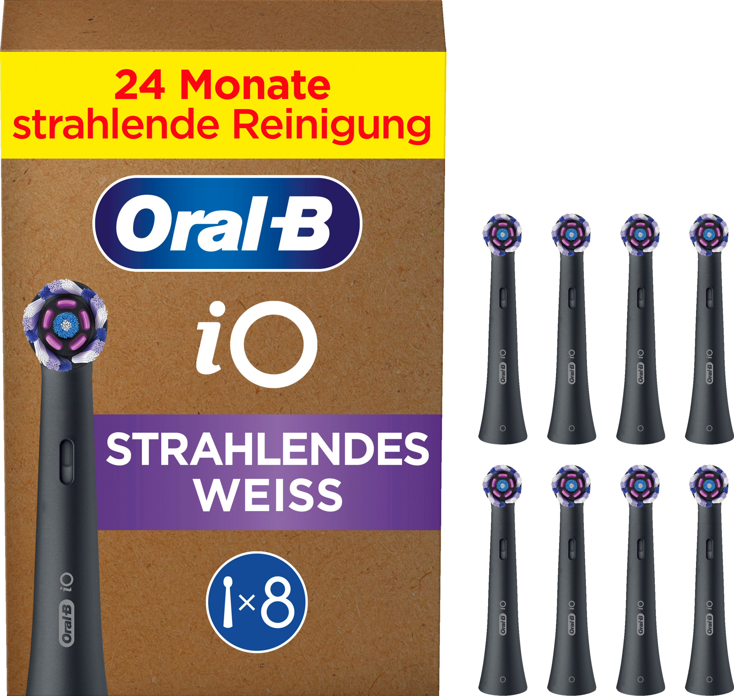 Oral-B Aufsteckbürsten iO Strahlendes Weiss schwarz