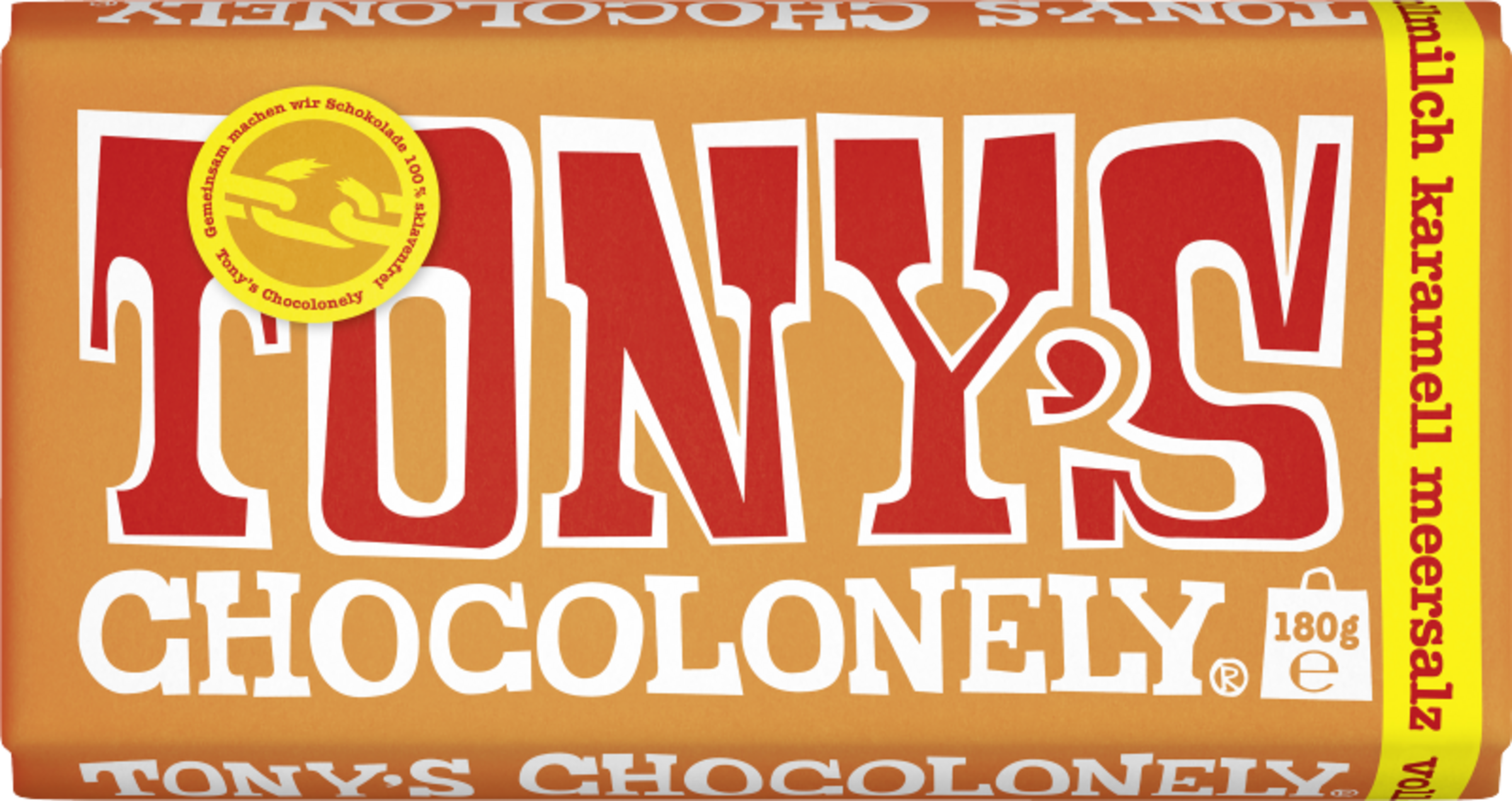 Tony’s Chocolonely Vollmilchschokolade 32% Karamell Meersalz