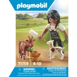 71759 Frau mit Ziegen