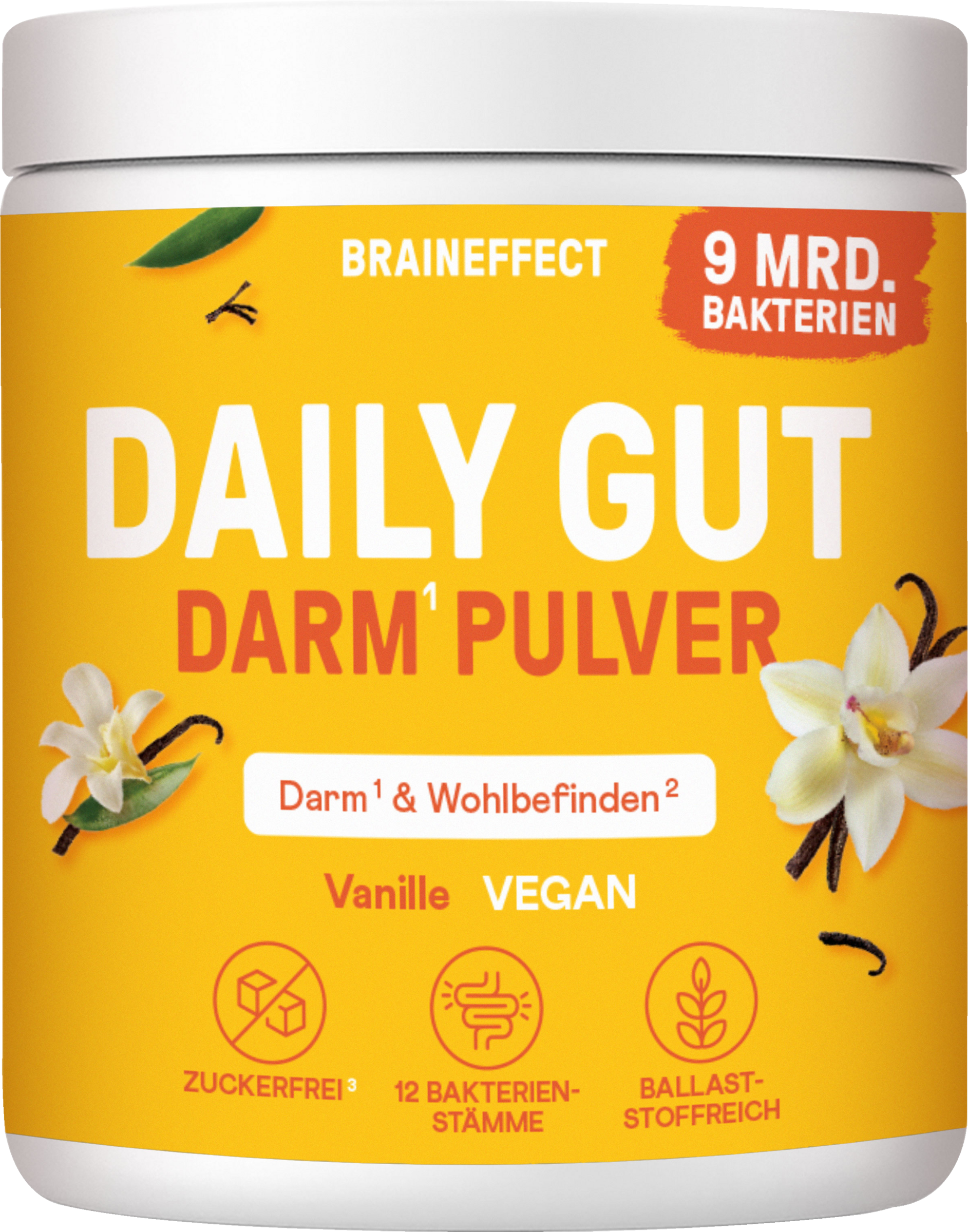 Braineffect Daily Gut Darm Pulver Vanille