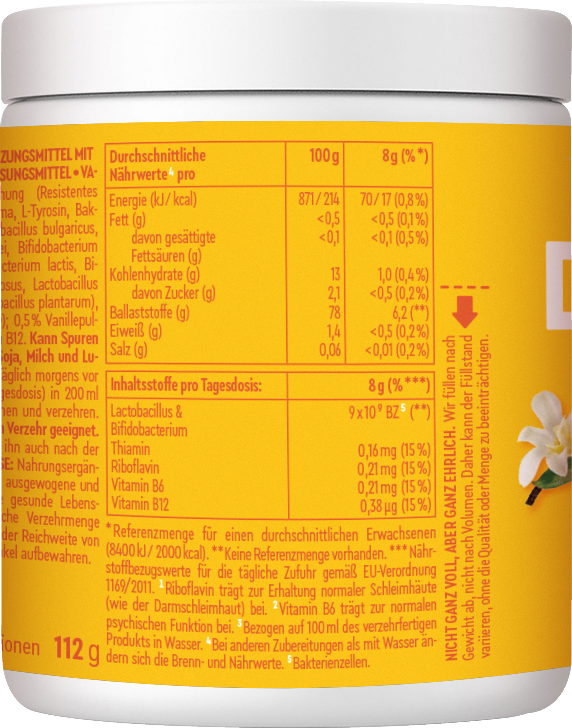 بودرة Daily Gut للأمعاء بنكهة الفانيليا 3