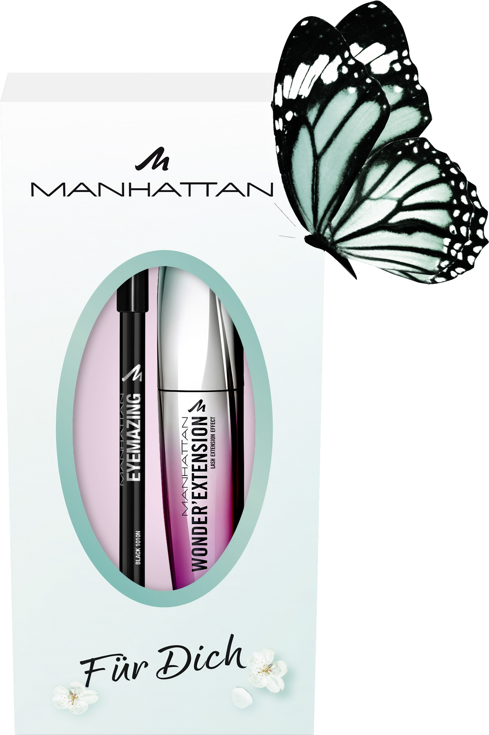Manhattan Wonder Extension Mascara 001 Black & Kajal Set