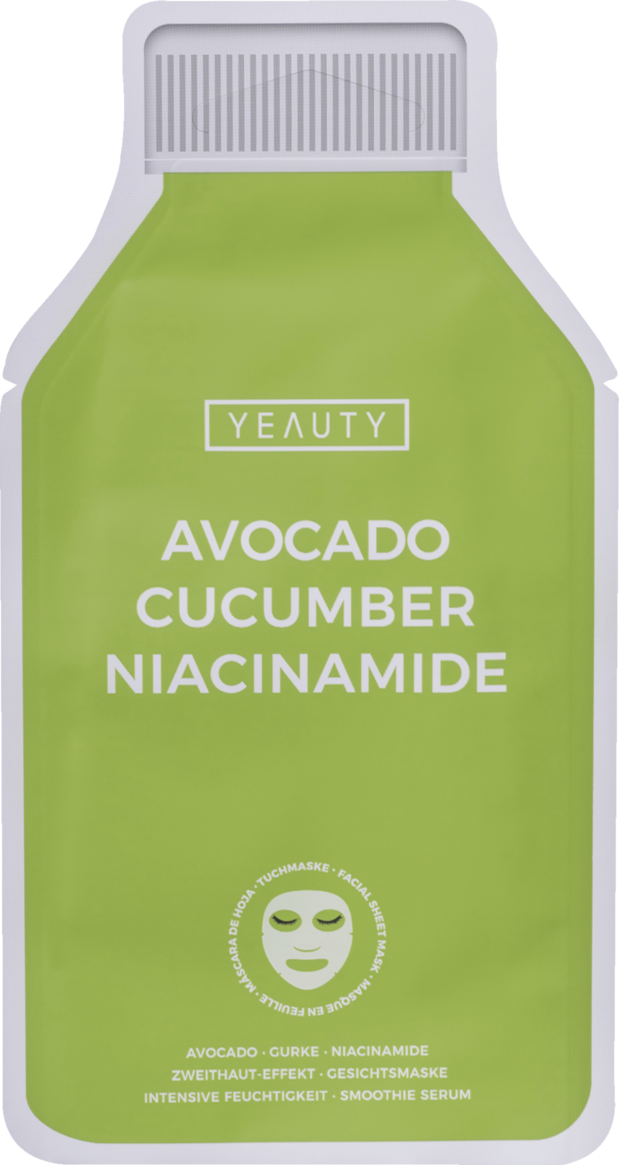 Tuchmaske Avocado, Gurke & Niacinamide