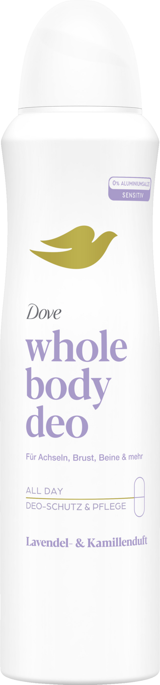 Dove Whole Body Deospray mit Lavendel-& Kamillenduft