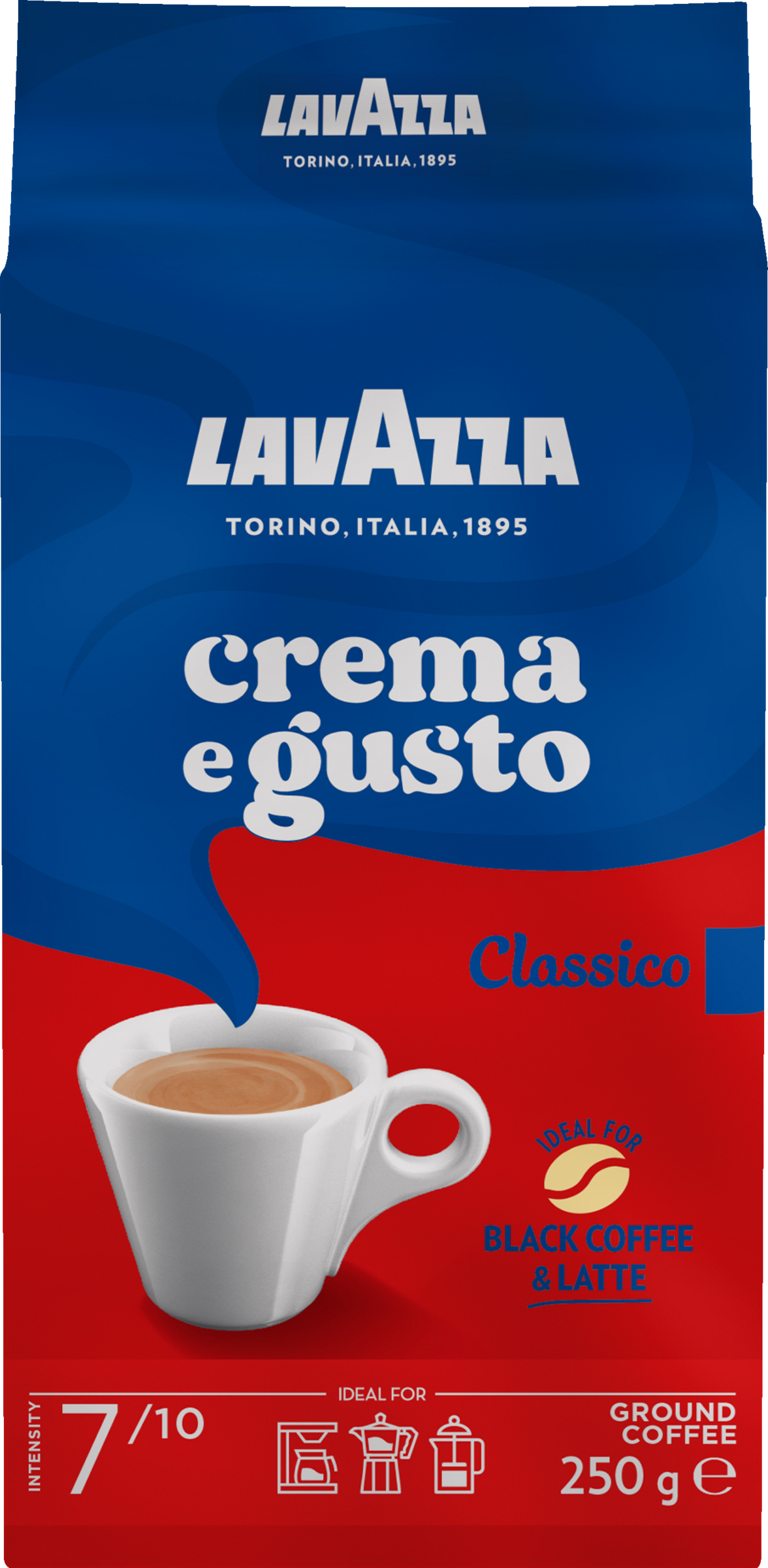 Lavazza Kaffee Crema E Gusto gemahlen