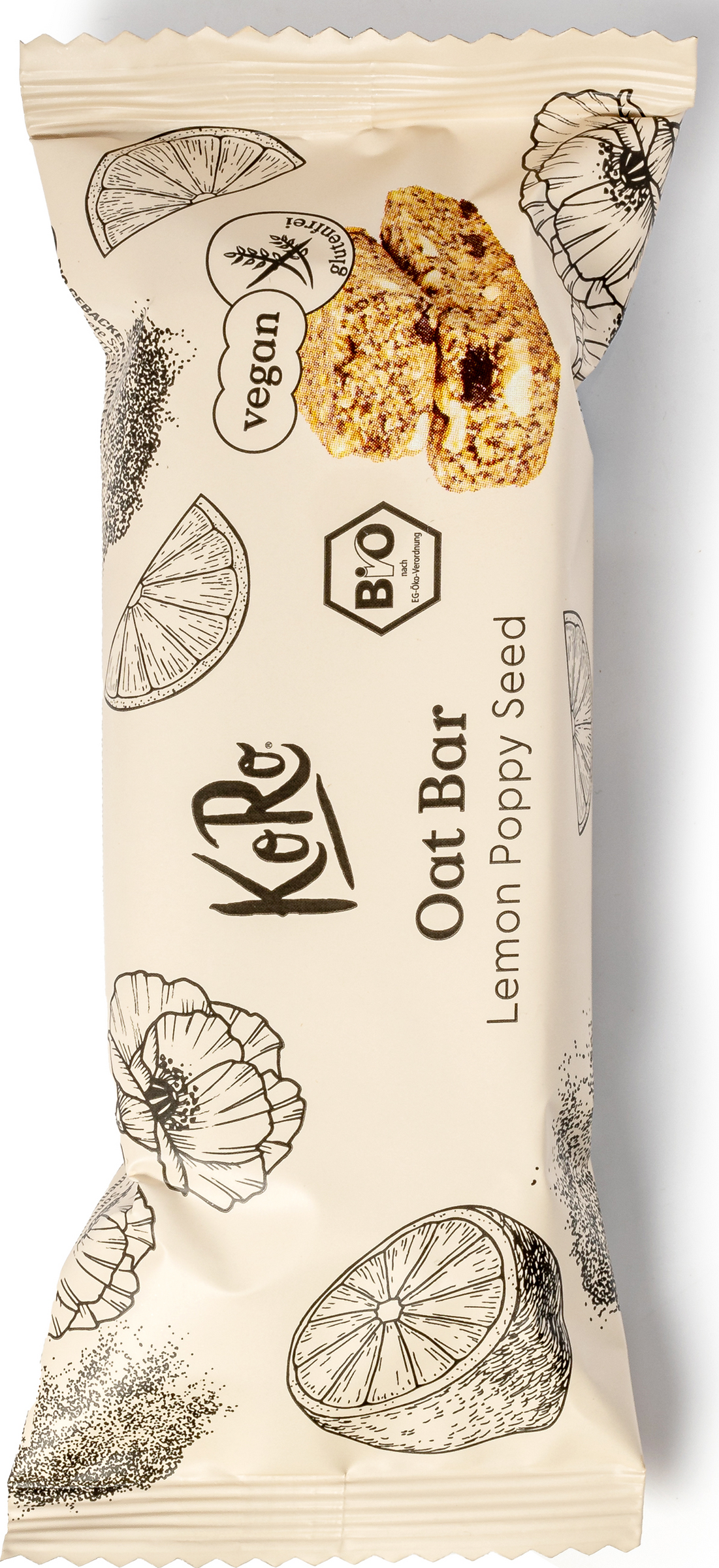 KoRo Bio Oat Bar Lemon Poppy Seed