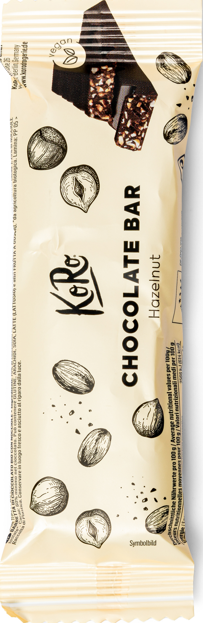 KoRo Bio Schokoriegel mit Haselnüssen