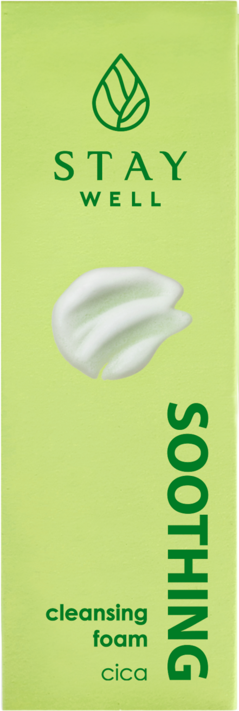 STAY WELL Soothing Cleansing Foam Cica - Heartleaf