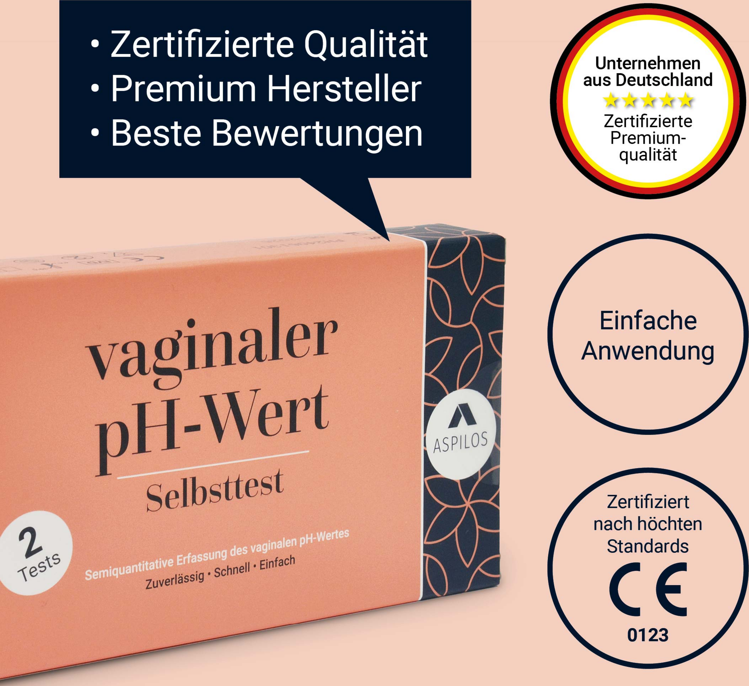 اختبار ذاتي لمستوى حموضة المهبل (pH) 4