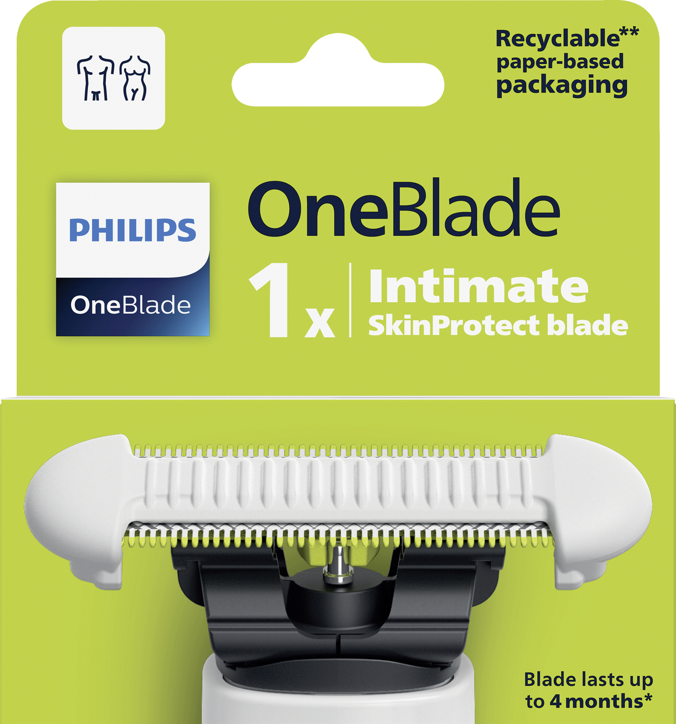 PHILIPS OneBlade Intimate Ersatzklinge QP219/50