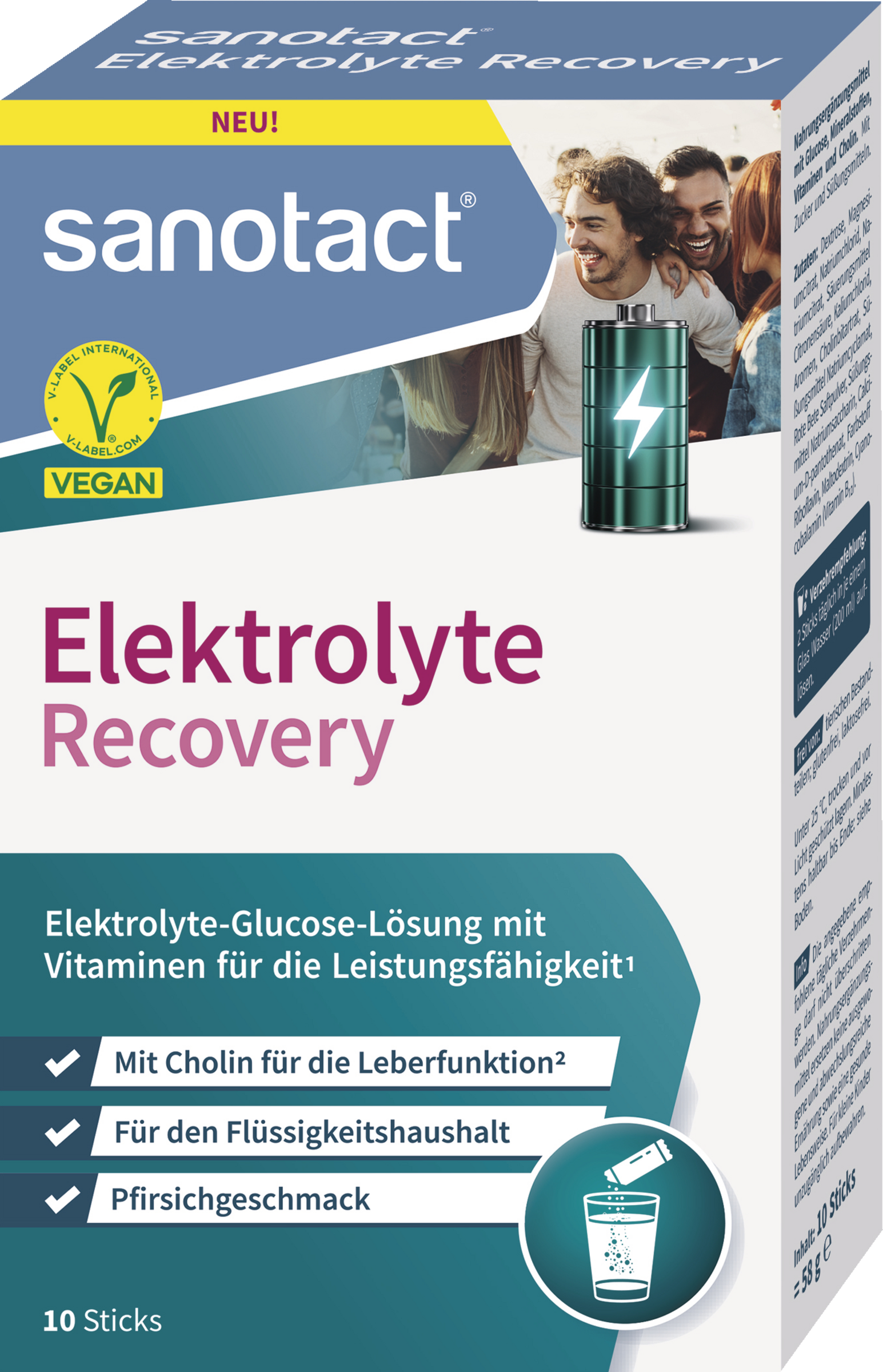 sanotact® Elektrolyte Recovery Pulversticks