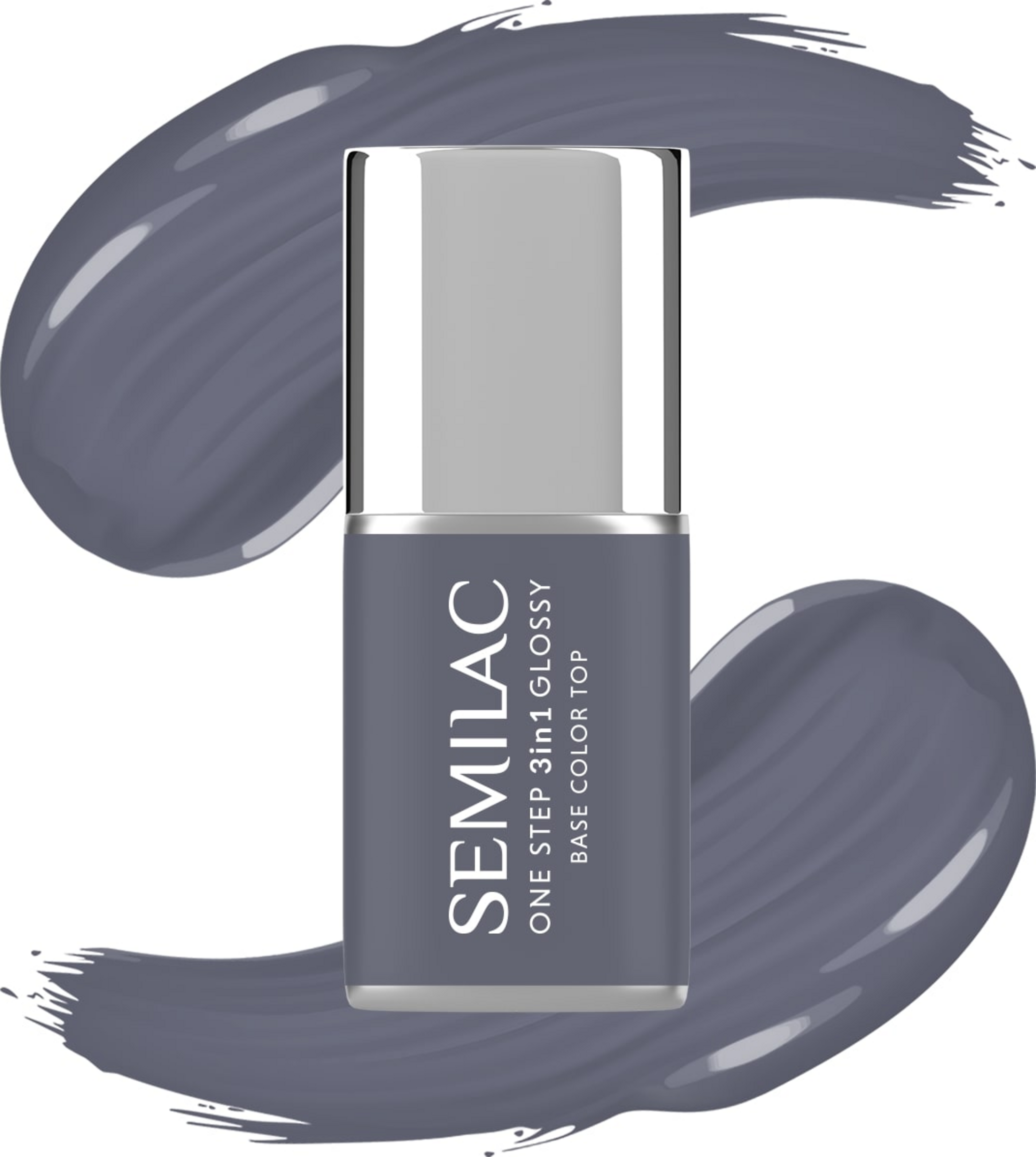 3in1 UV-Nagellack Glossy Stone Grey